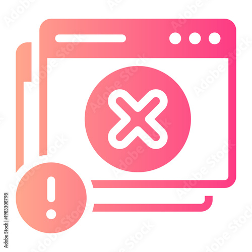 error gradient icon