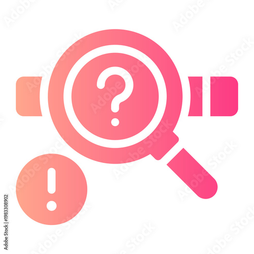 not found gradient icon