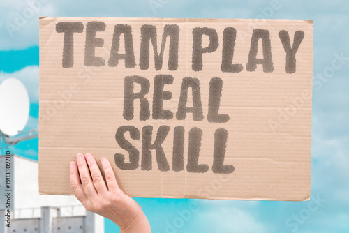 Fotografie "Team Play Real Skill" The cooperative needs of multiplayer games develop genuine leadership and communication abilities over time