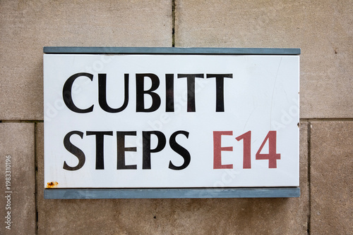 Cubitt Steps in the Docklands Area of London, UK