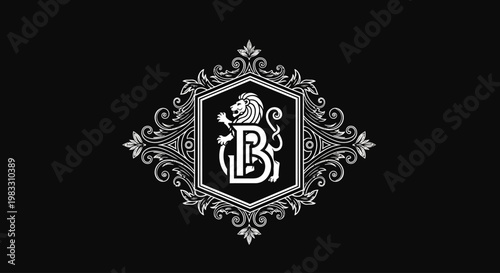 Ornate Letter B Logo Design.