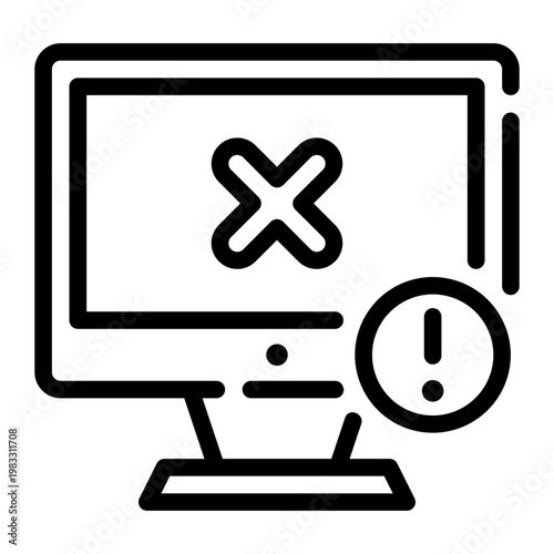 computer line icon