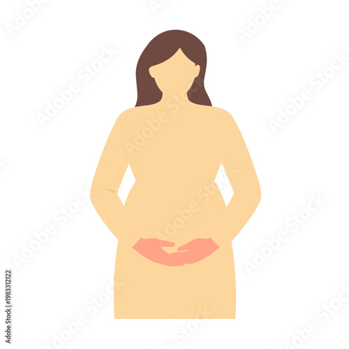 pregnant woman vector illustration