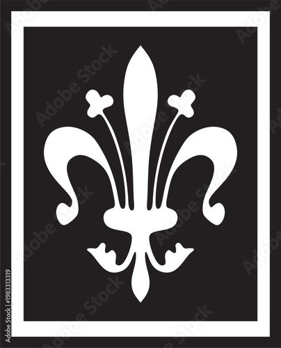 Vector black monochrome ancient Roman ornament elements. Classic European parts of patterns. Lilies and crowns