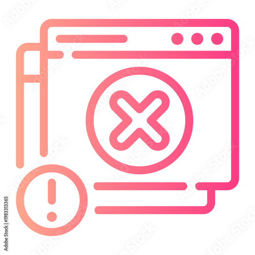 error gradient icon