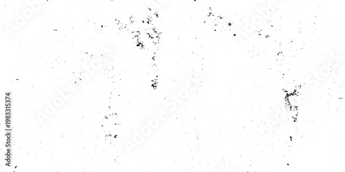 Monochrome texture composed of irregular graphic elements. Distressed uneven grunge background. Abstract vector illustration. Overlay for interesting effect and depth. Isolated on white background.