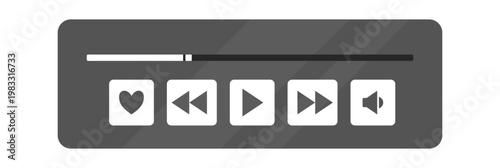 Media Player Control Bar Interface