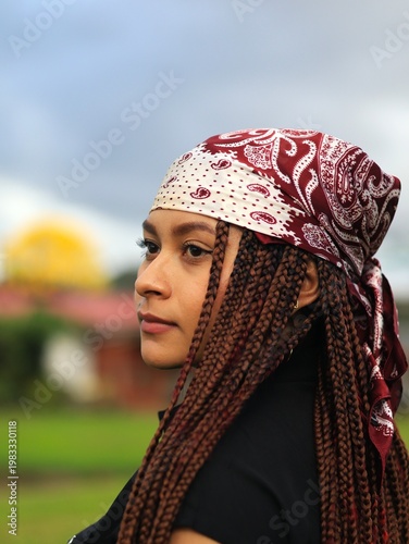 Beautiful Young Woman Posing During a Golden Sunset Photography Session