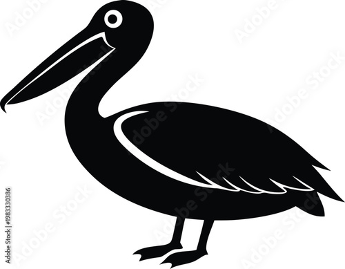 Pelican bird animal icon silhouette