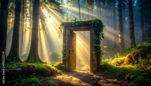 window in the forest