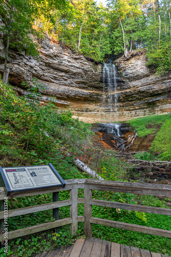Munising Falls at Pictured Rocks National Lakeshore in the Upper Peninsula of Michigan
