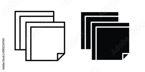 Handkerchief icon outline style. Black solid silhouette style icons