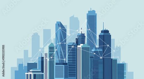 A serene and modern abstract design evokes a sense of stability, innovation, and trust, suitable for websites, presentations, or marketing materials f