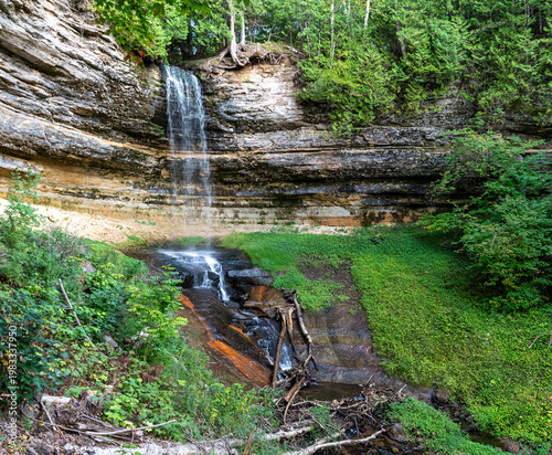 Munising Falls at Pictured Rocks National Lakeshore in the Upper Peninsula of Michigan