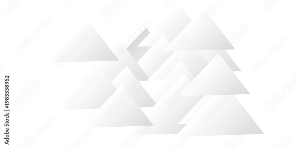 Fototapeta premium Modern white vector abstract graphic design pattern background template. seamless white triangles background, vector. White abstract background with shapes