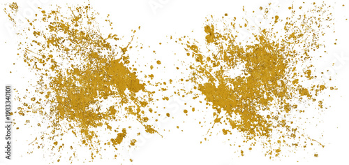 Luxury golden grunge paint brush stroke set splash vector design. abstract gold foil stain artistic line element banner border frame background.