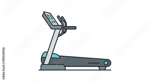 Sleek, modern exercise machine with a screen and handles, isolated