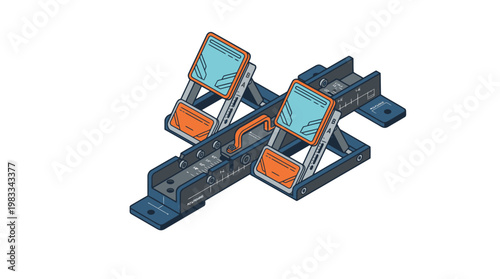 Athletic starting blocks for track race