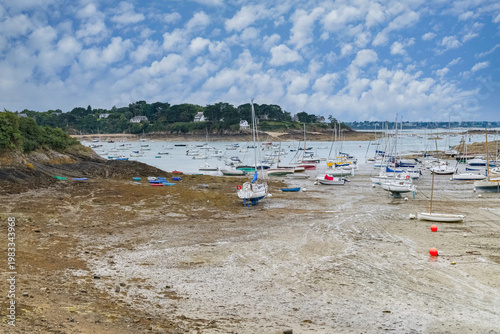 Saint-Briac-sur-Mer in Brittany, beautiful beach and harbor
