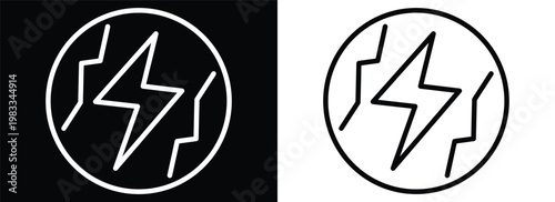 Energy Supply monochrome line style