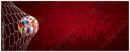 ARRIÈRE-PLAN DE FOOTBALL ROUGE