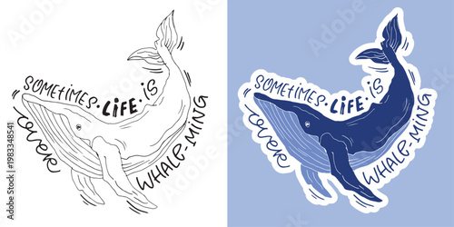 Trendy hand drawn doodle lettering quote. Lettering for t-shirt design, mug print, bag print, clothes fashion. 100% hand drawn vector image.
