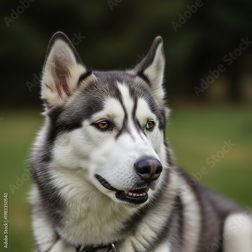 Captivating Husky Portrait - A Study in Focus and Beauty.