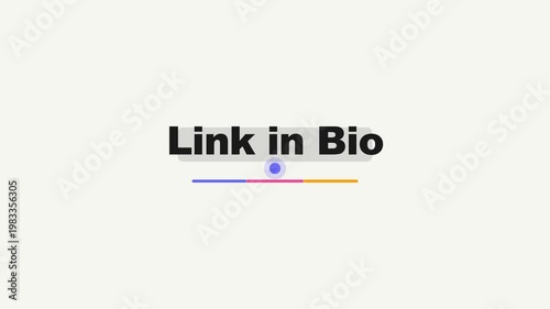 Link in Bio Minimal Social Media Interface Graphic