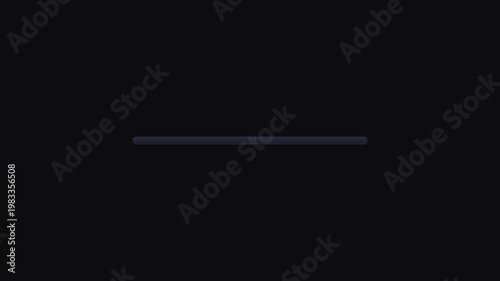 Minimalist Black Loading Progress Bar Interface