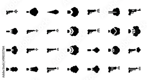 Black power outlet icons, electrical socket symbols, plug connectors, vector set