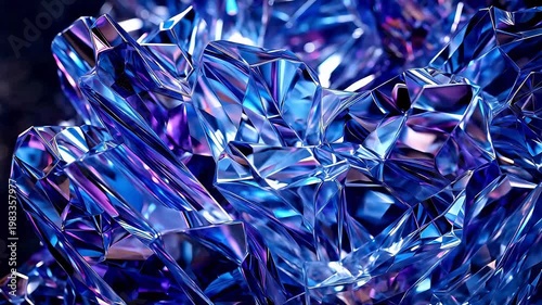 Art purple glass holographic abstract background