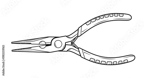 vector illustration of a sketch of a hand drawn fish