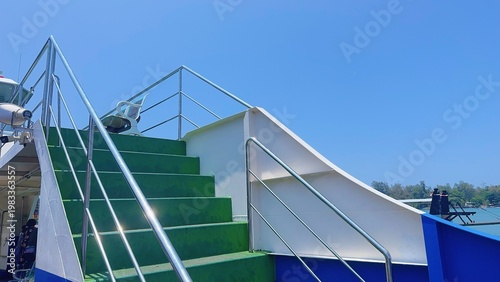 Ferry Boat Staircase Deck, Ferry Deck Stairs Marine Vessel Outdoor
