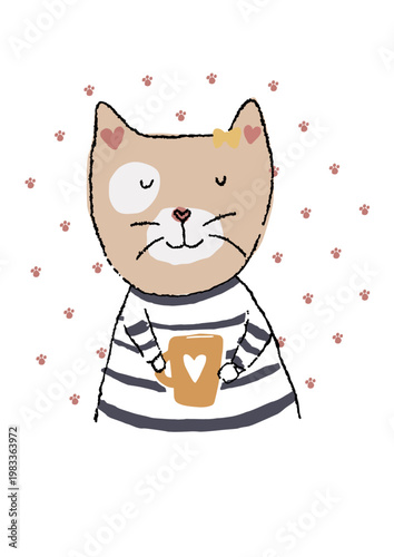 GATITA CON TAZA