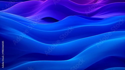 Digital purple and blue fantasy curve abstract background