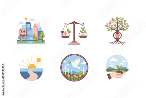 Sustainable growth and justice: balancing nature and urban life