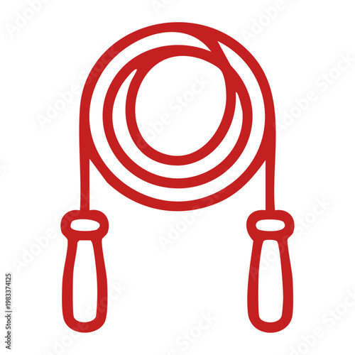 Red Jump Rope Icon