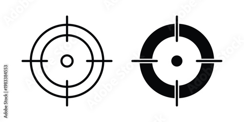 Aim icon vectors set. vector icon for web design