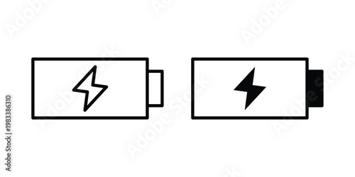 Battery icon vectors set. vector icon for web design