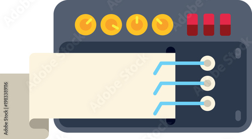 Polygraph machine recording biometric data to detect lies during an interrogation