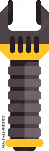 Stun gun icon representing non lethal weapon for personal security and law enforcement