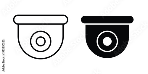 CCTV icon vectors set. vector icon for web design