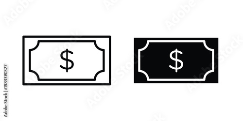 Cash icon vectors set. vector icon for web design