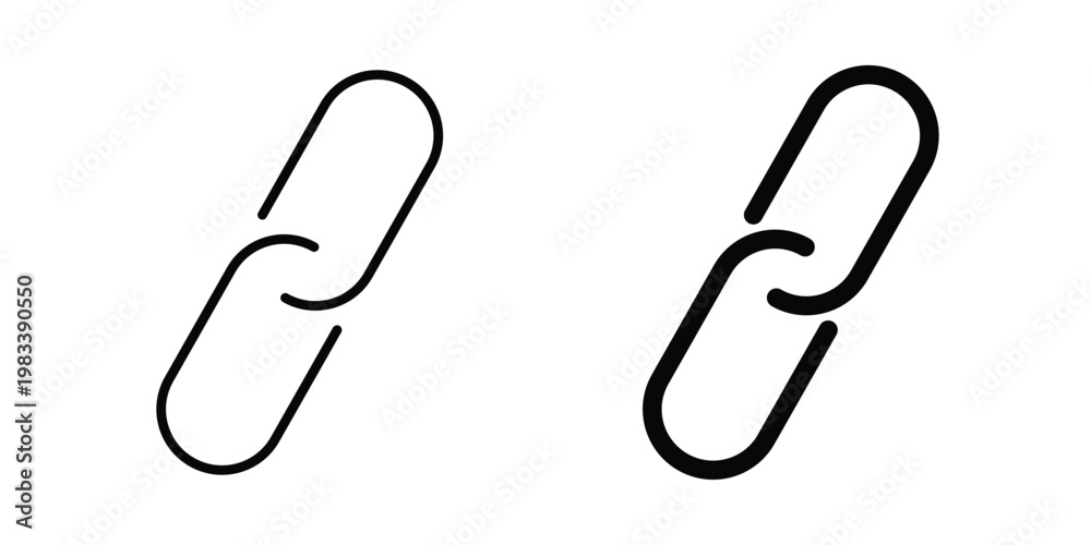 Fototapeta premium Chain icon vectors set. vector icon for web design