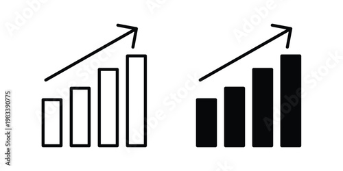 Chart icon vectors set. vector icon for web design