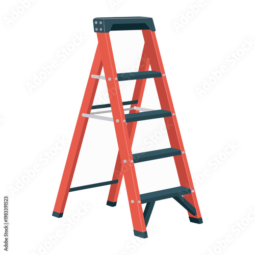 Step Ladder: A sturdy and reliable step ladder, essential for reaching new heights and tackling tasks, standing tall.