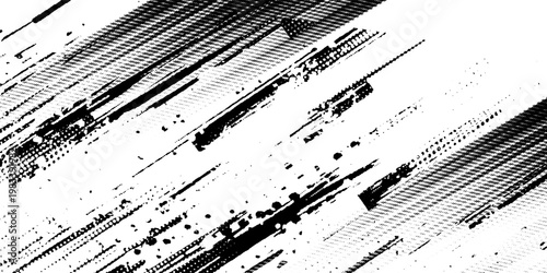 Tire tread marks, wheel textures, tire marks - car racing, motocross, drift, rally, off-road and others. Vector black isolated texture in grunge style