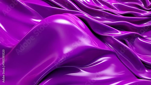 Purple liquid metal plastic flow abstract background