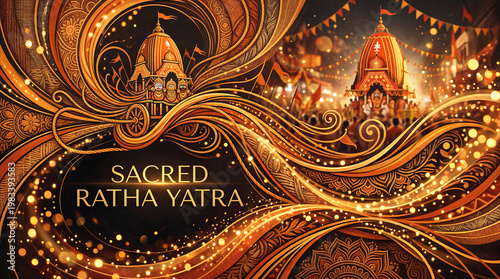 Grand chariot festival of Lord Jagannath symbolizing devotion, unity, and spiritual journey celebrated with massive processions.