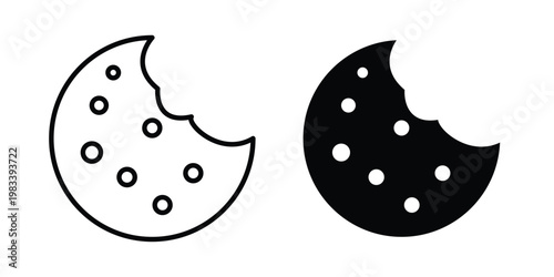 Cookie icon vectors set. vector icon for web design